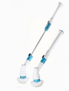 Generic Electric Spin Scrubber 360 Cordless Bathroom with 3 Brush Heads Blue