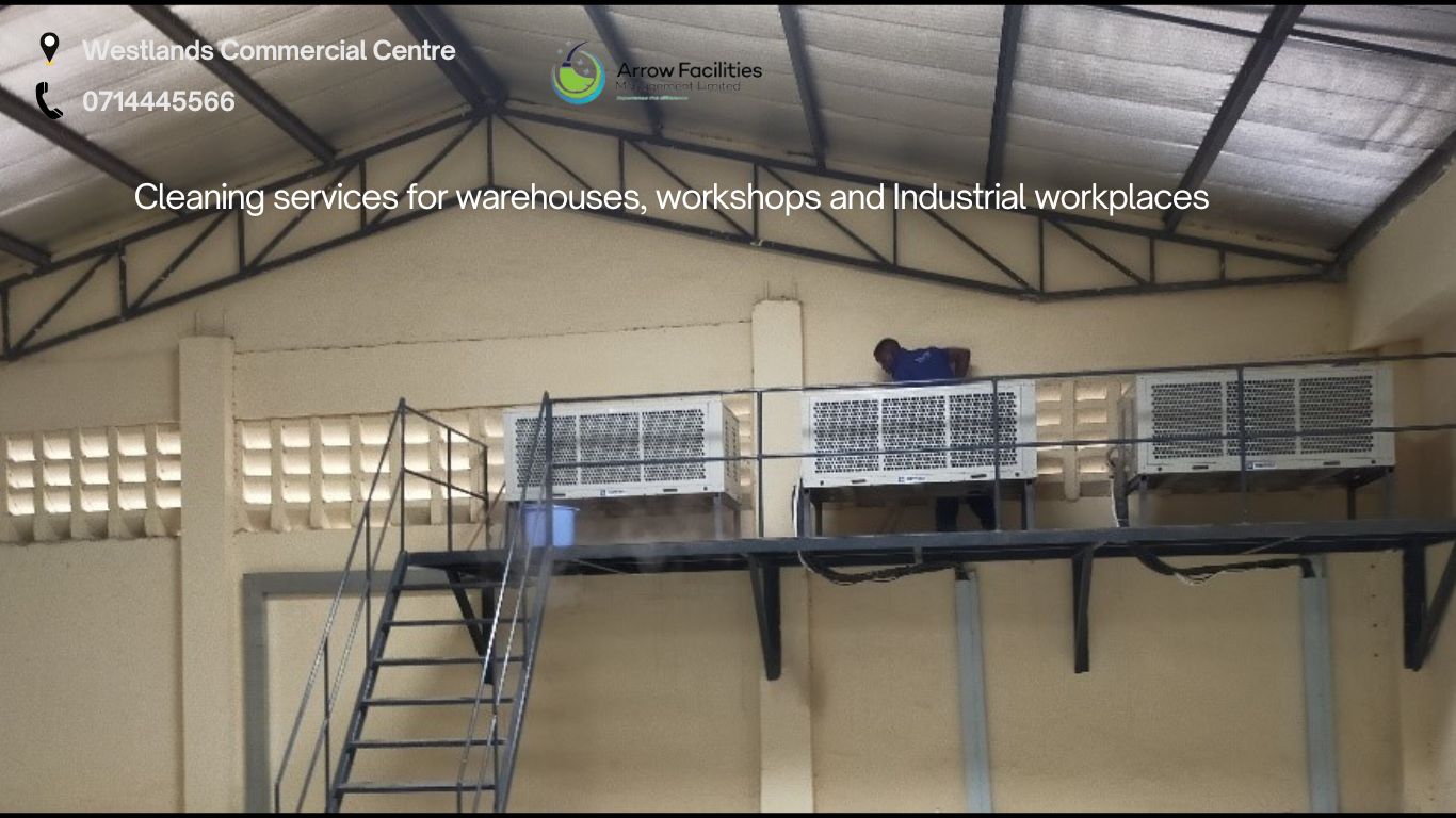 Cleaning services for warehouses, workshops and Industrial workplaces